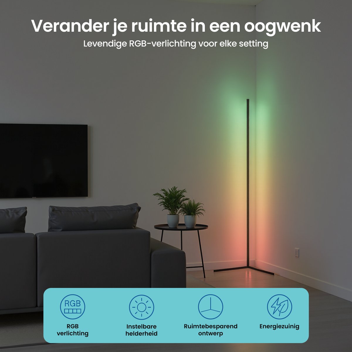 Gologi Slimme Vloerlamp LED - Hoeklamp thumbnail 6