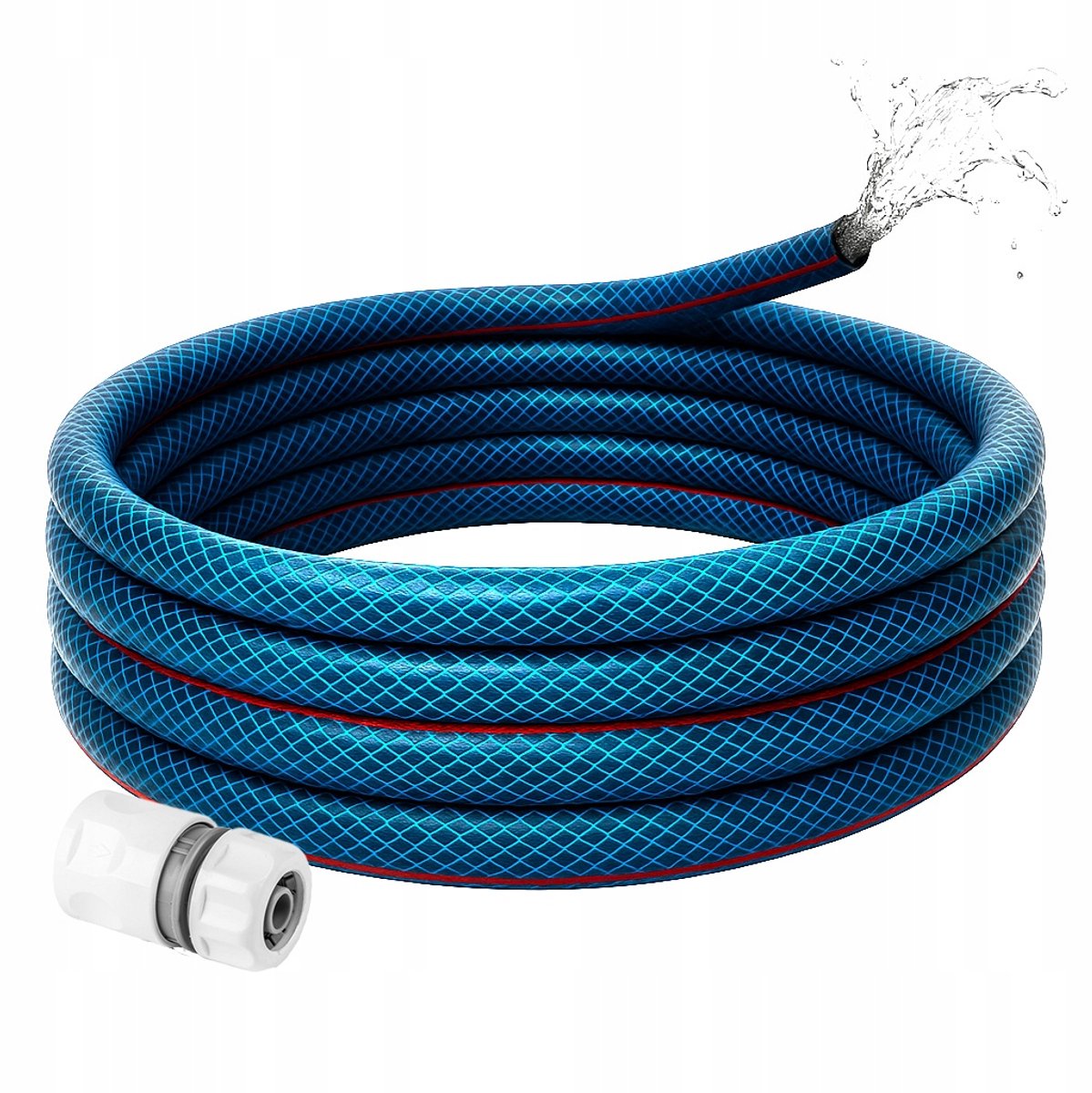 Lichtblauwe Tuinslang 3/4" 50m - Flexibel & UV-bestendig