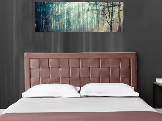 Tête de lit JENNA - Velours - 160cm - Vieux rose L 160 cm x H 92 cm x P 7 cm