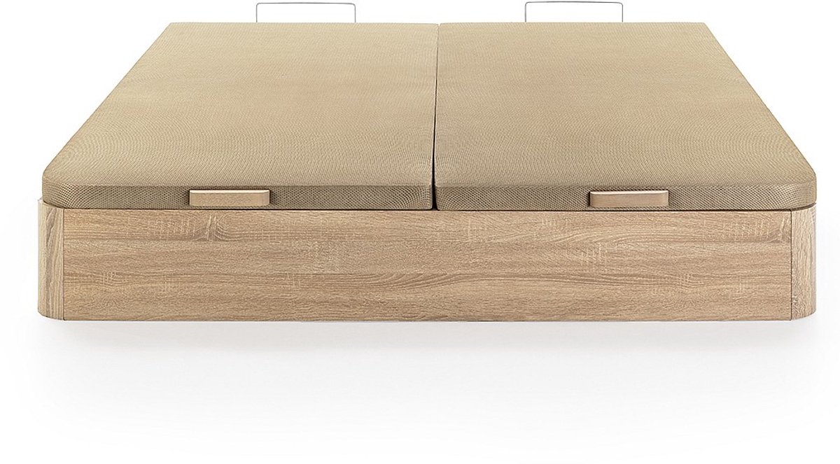Vente-unique Boxspring 180 x 200 cm - Licht naturel - HESTIA van YSMÉE