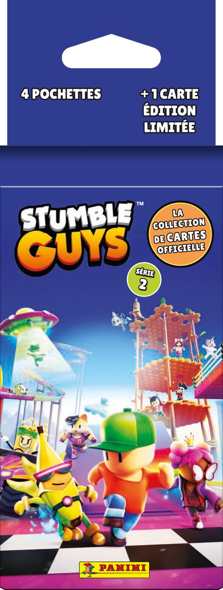 Panini Limited Edition Stumble Guys Tc 2 Launch Megapack Binder + Met 24 Kaarten + 9 Exclusieve Ruilkaarten Spaans 4 Zakjes Veelkleurig Kinderen