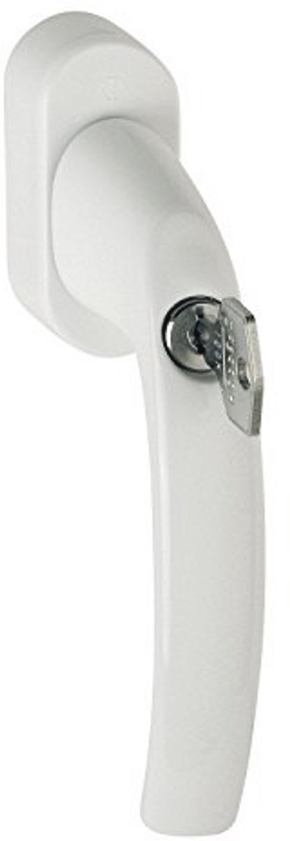 Veiligheidsraamgreep met slot - Secustik systeem 45°, VK 7 x 32-42 mm, wit