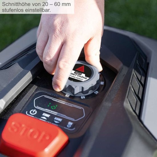 Scheppach 600m2 Connected Robot Grasmaaier - RoboCut XL600 - Laadstation - Tot 600 m² - Regensensor van Scheppach — afbeelding 4