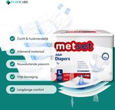 30 Stuks – Medcare Incontinentie Luiers Metset – Maat L – 1600+ ml absorptie – Wegwerpluiers voor matige tot zware incontinentie – Comfortabel & huidvriendelijk – Dag & nacht bescherming