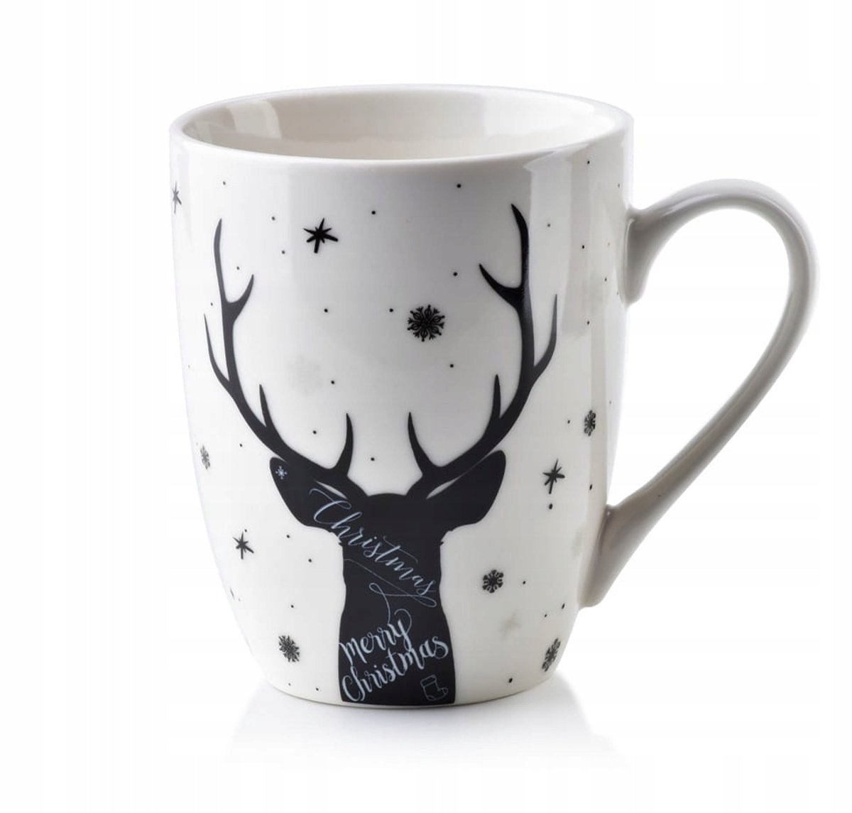 Keramische Kerstman Lila Mok 350 ml - Feestelijk Design