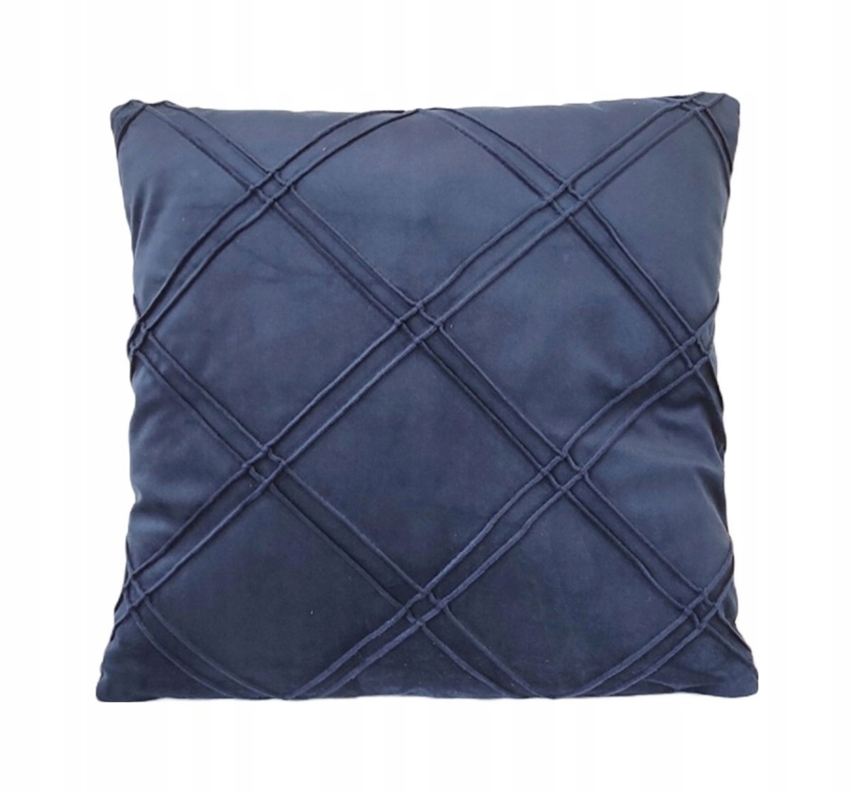 Sierkussen 45x45 cm - Blauw Geruit Velours