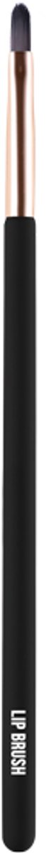 Mulac Cosmetics Lip Brush, Lippenpenseel, Plat, Fijn, Synthetisch, Zwart, 1 stuk(s)
