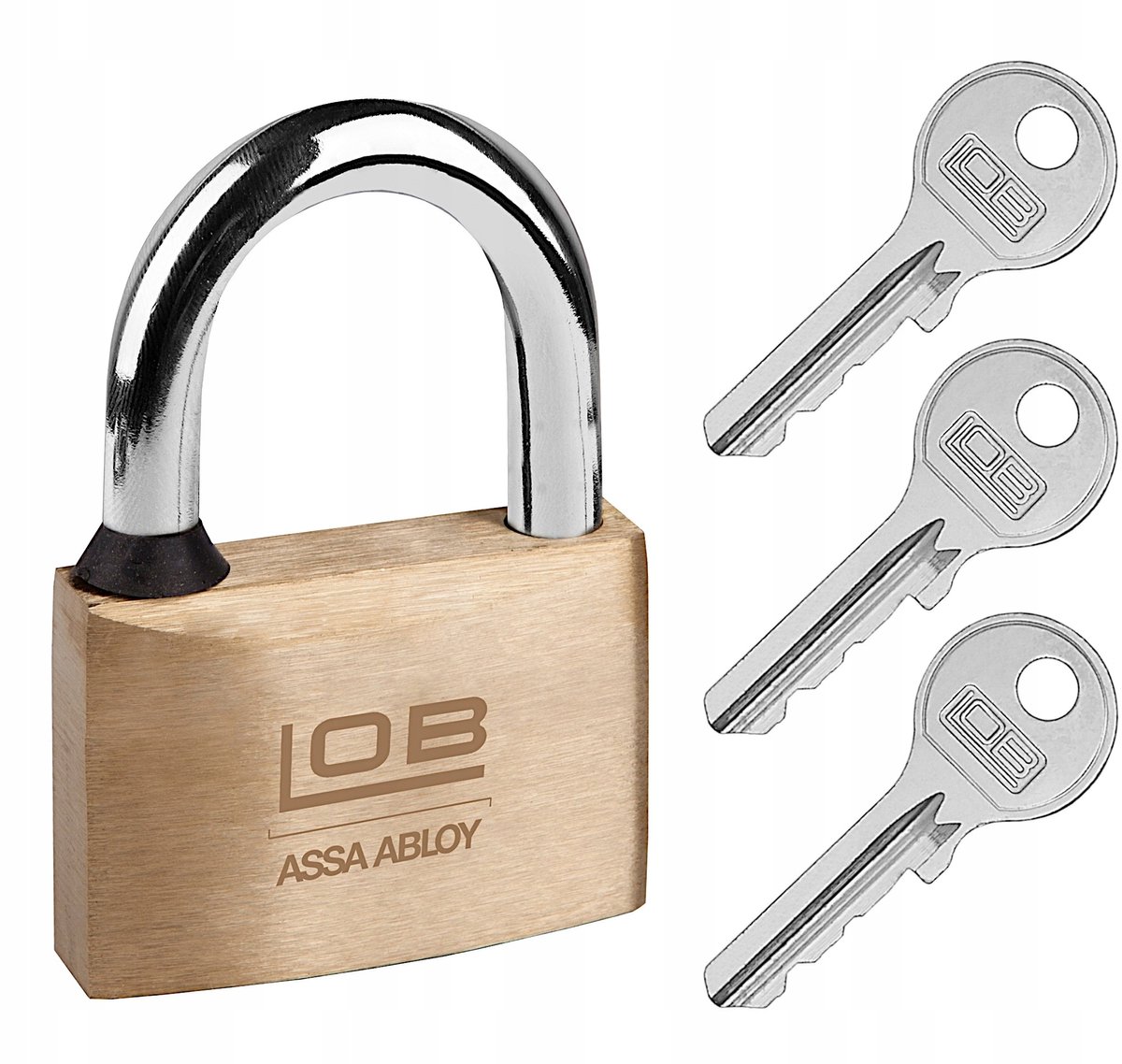 Lob KD50M messing hangslot met vergrendelingsmechanisme - ASSA ABLOY
