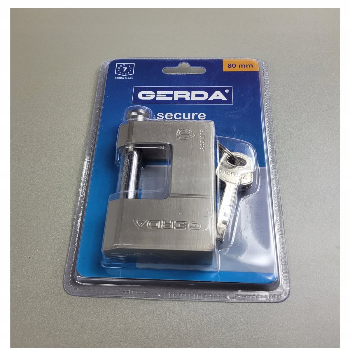 Gerda Secure KSWT T80 Hangslot - Messing & Gehard Staal