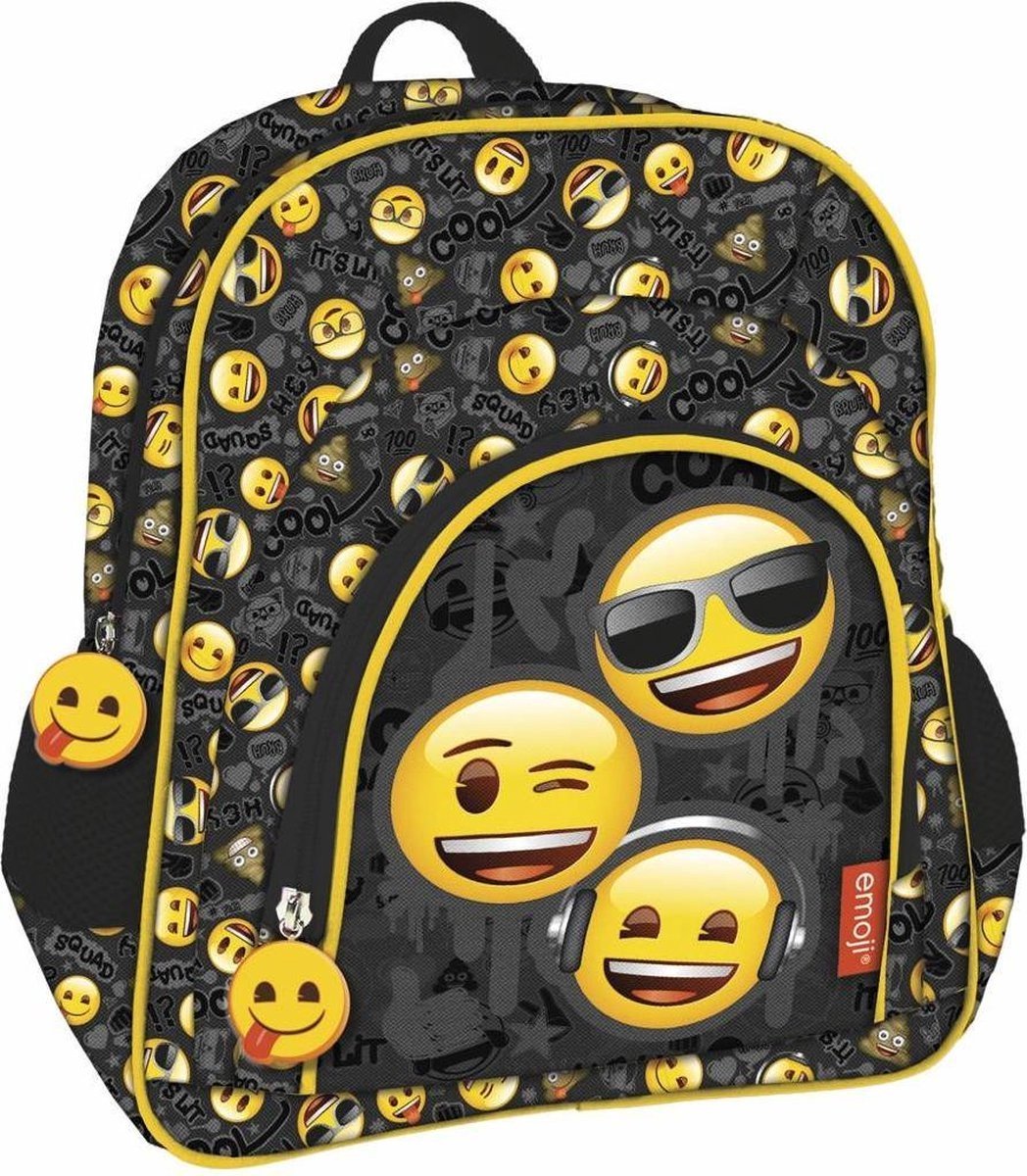 Emoji Peuterrugzak, Cool Squad - 30 x 25 x 10 cm - Polyester
