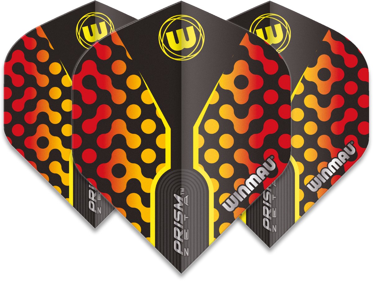 Winmau Prism Zeta Black & Red - Dart Flights