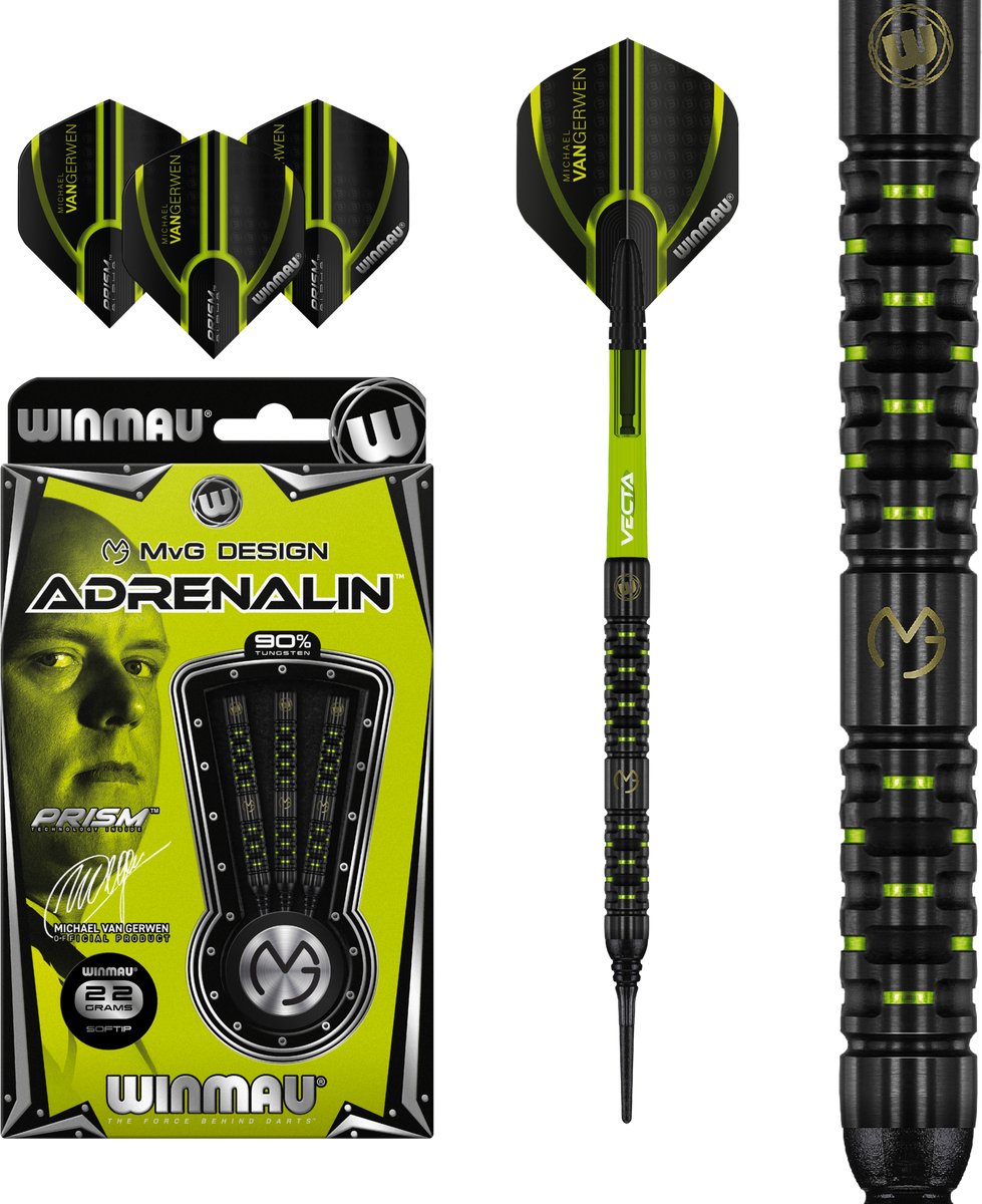 Winmau Michael van Gerwen Adrenalin 90% - Soft Tip Darts