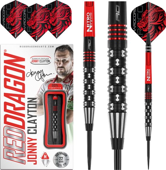 RED DRAGON - Jonny Clayton Premier League SE: Steeltip Tungsten Dartpijlen Professioneel - 24 gram van Red Dragon — afbeelding 5
