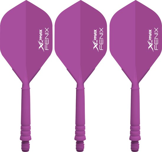 XQ Max Fenix Bar Flights Purple Standard - Dart Flights