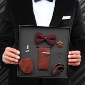 We Love Ties - Giftsets - Giftset Everyday Elegance - roestbruin / aubergine