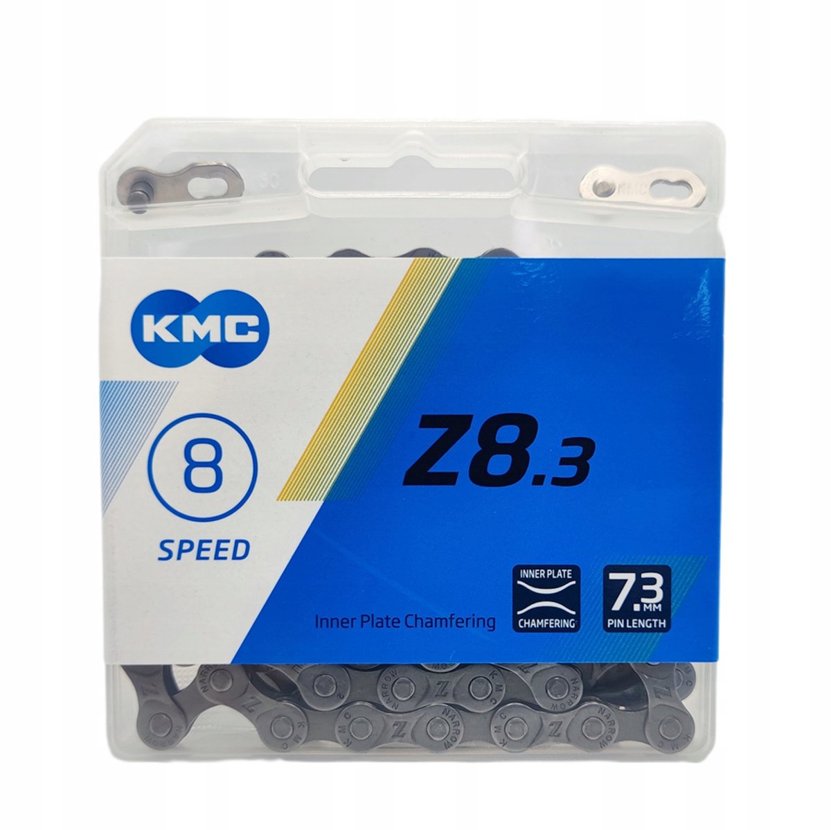 KMC Z8.3 Fietsketting Grijs 8-Speed ​​116 Schakels + Link