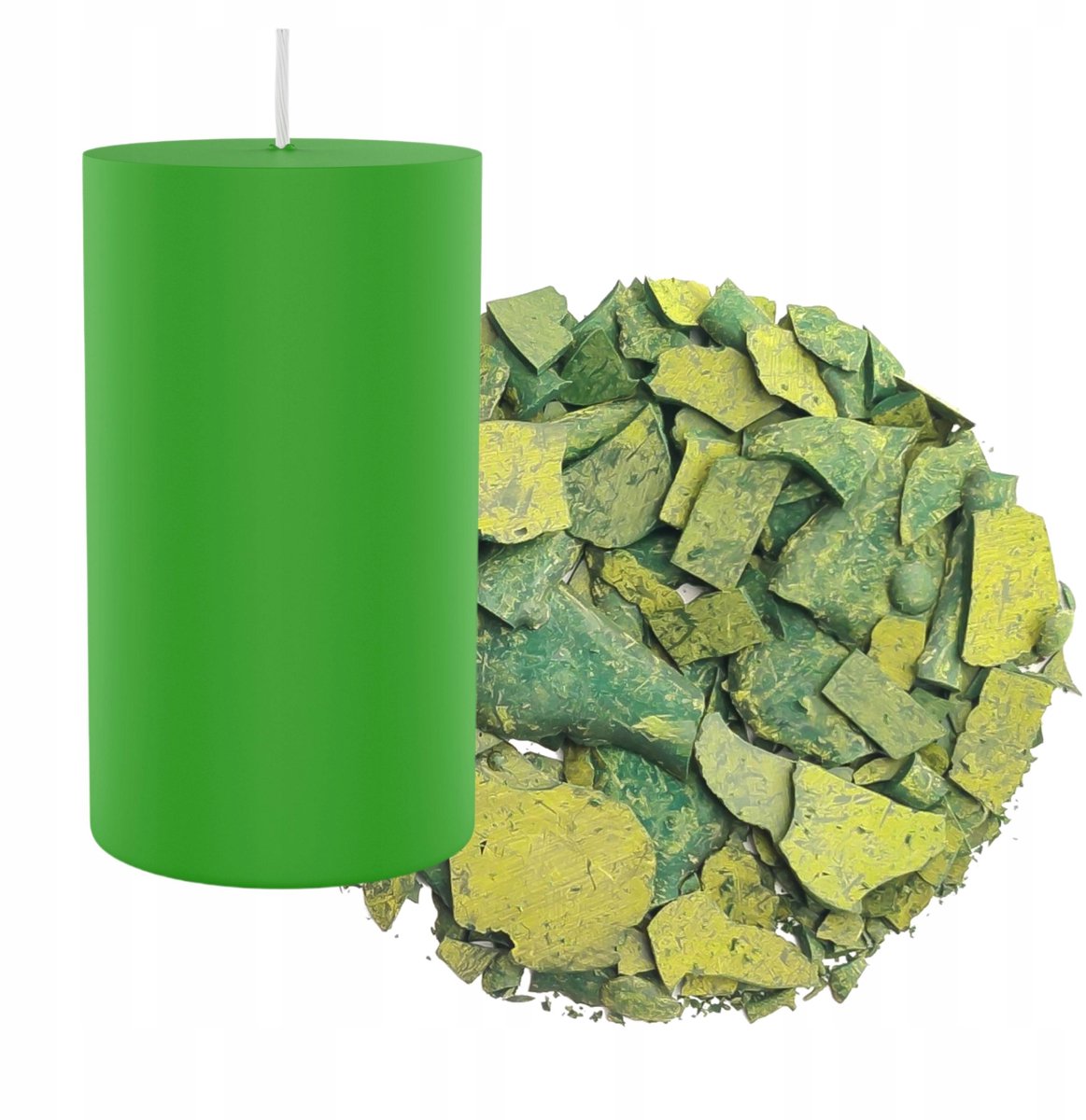 Groene Kaars Kleurstof - 2g Paraffine & Soja Was Kleurpoeder
