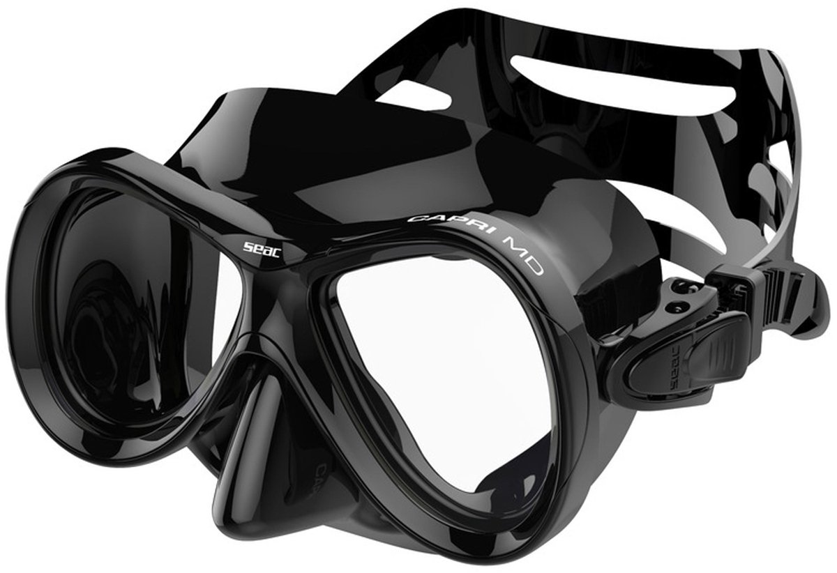 SEAC Capri MD Duikmasker - Zwart Siliconen