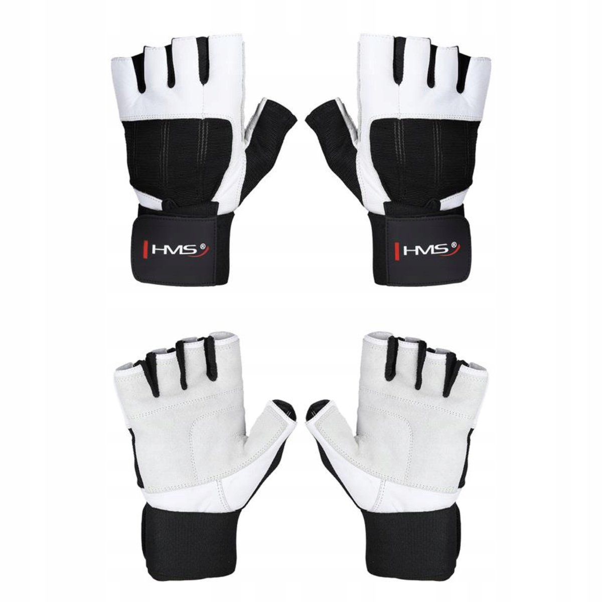 HMS RST04 XXL Leren Fitness Handschoenen met Ventilatie
