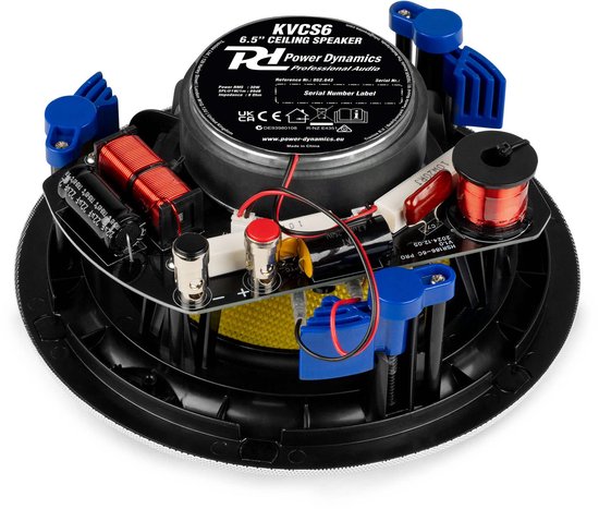 Power Dynamics KVCS6 HQ plafond speaker - IP44 buitenspeaker - Inbouw speaker 6.5 inch - Wit van Power Dynamics — afbeelding 2