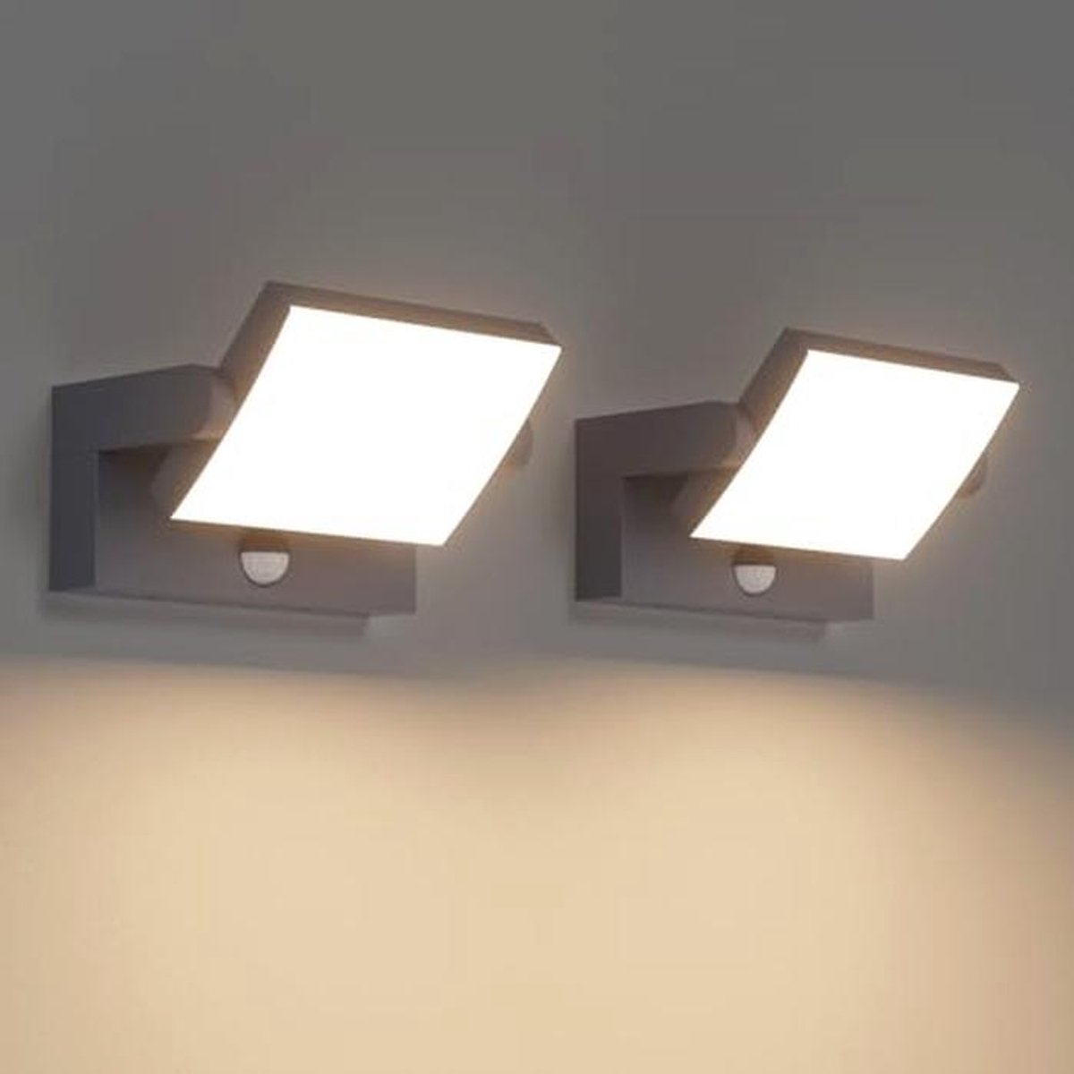 24W LED Wandlamp met Bewegingsmelder voor Binnen en Buiten – Draaibare en Waterdichte Wandverlichting