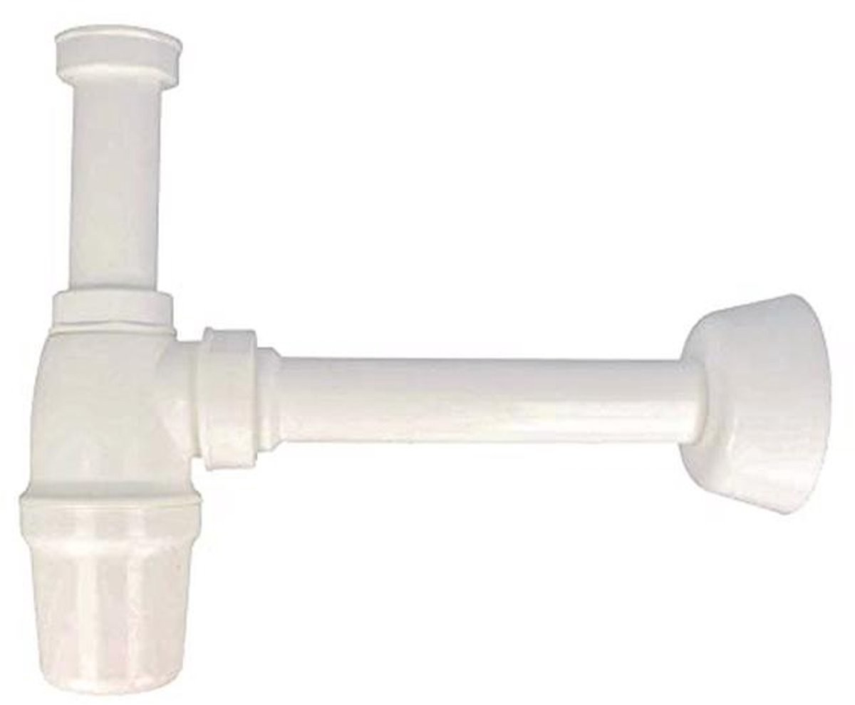 Flesgeurstop Sifon 1 1/4 inch voor Wastafel - Kunststof Wit