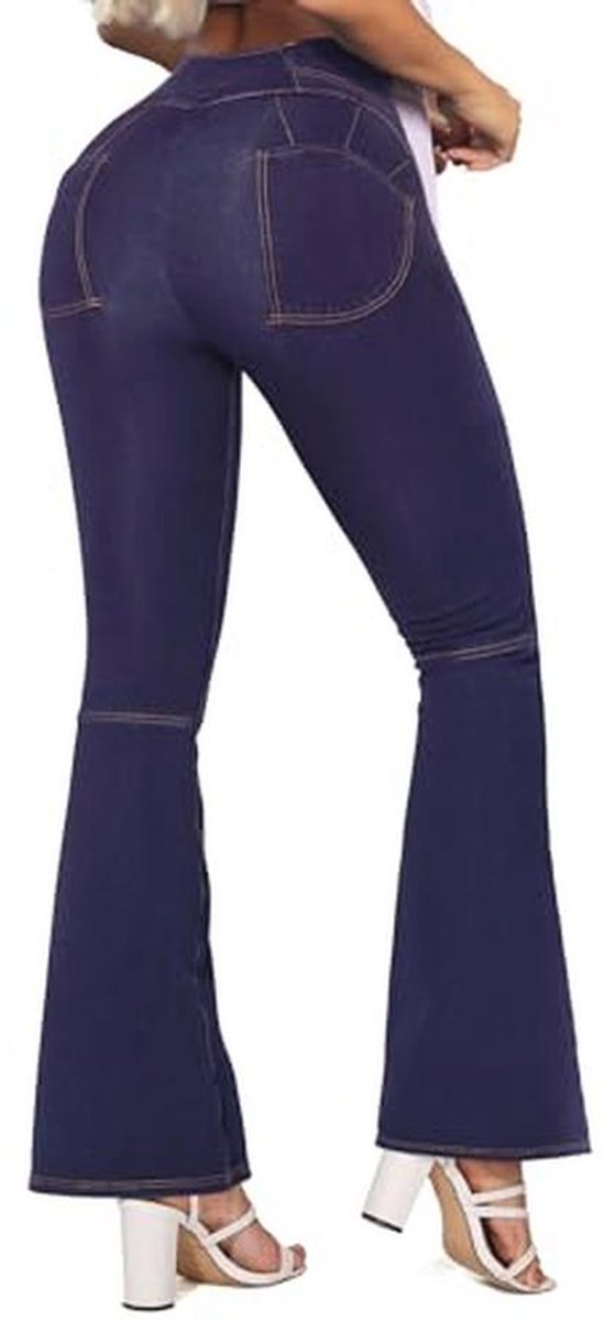 Flared Fit Jeans voor Dames - High Waist Bootcut Stretchbroek