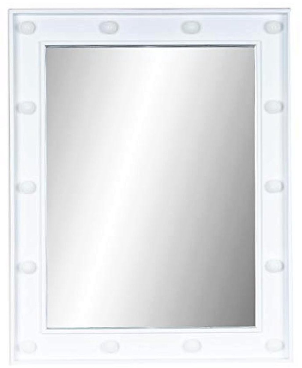 Wandspiegel met LED verlichting - 39 x 49 cm make-upspiegel en wanddecoratie
