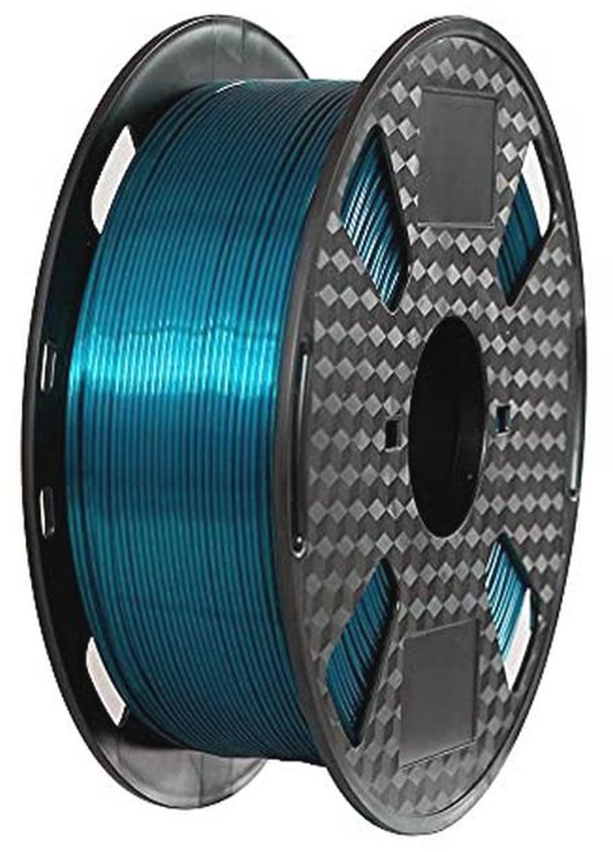 Teal Blauw Zijde PLA Filament 1.75 mm voor 3D Printen - 1KG Spoel