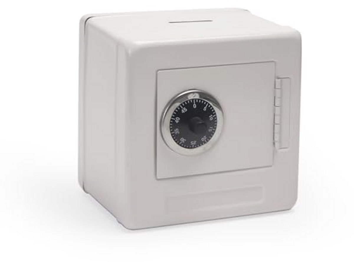 Metalen geldcassette met sleutelslot, compact en veilig voor geld en waardevolle spullen