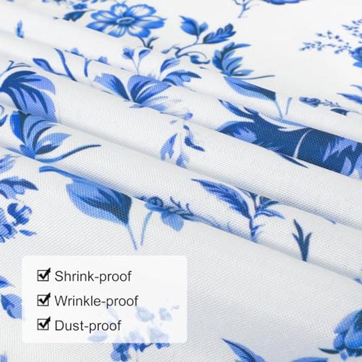 Tafelkleed Waterverf Bloemen Print Wasbaar 140 x 180cm