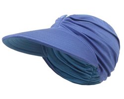 YAMEE Visor Cap for Women Reversible,Sun Visor Ladies Elastic Adjustable,Beach Hat for Women Breathable UV Protection with Large Brim,Sun Hat for Women Lightweight with Sports Ponytail