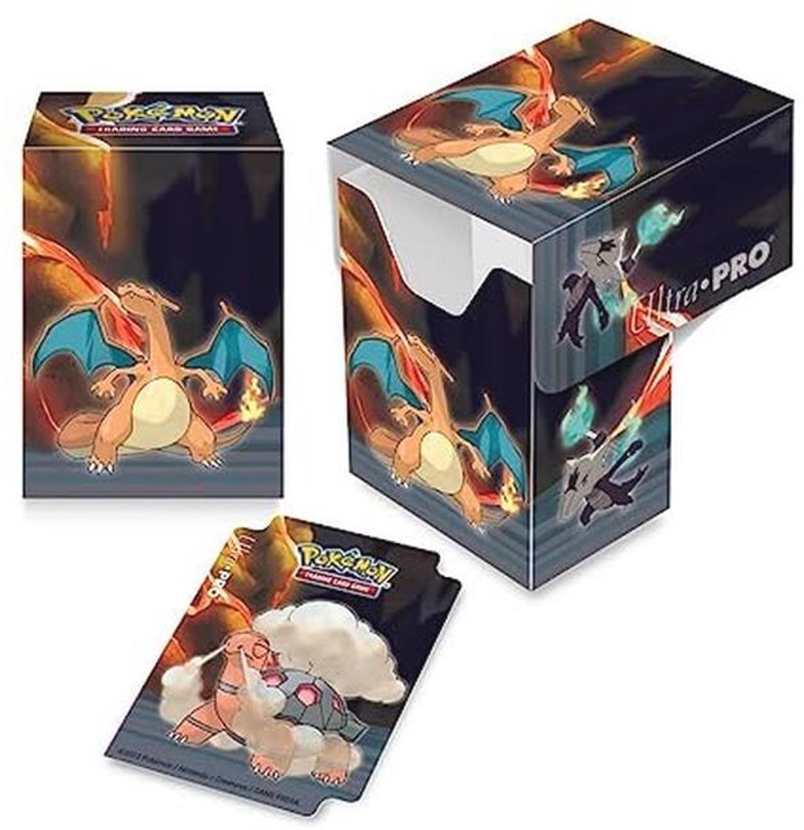 Full View Deck Box voor Pokémon - Bescherm en Bewaar tot 75 Kaarten met Dubbele Mouwen