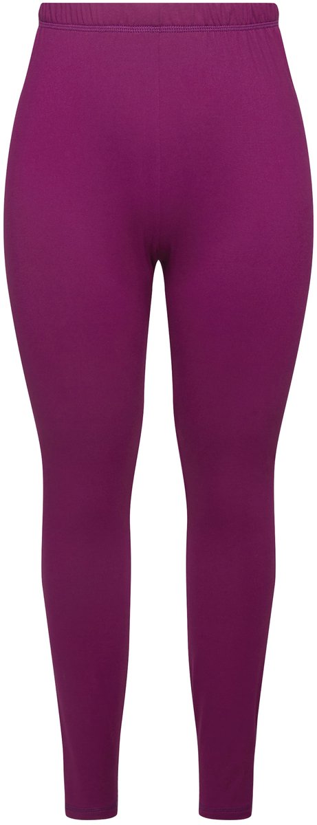 Ulla Popken - Dames - Functionele ski-legging sneldrogend extra warm - Bessenroze - Maat 42+