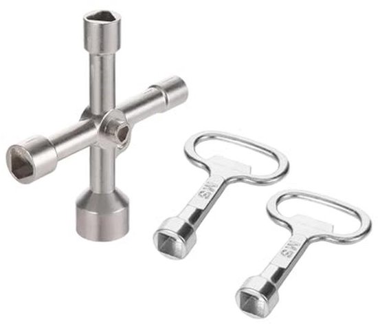 Multifunctionele 4-weg sleutel voor radiator en gas- en watermeter - 2