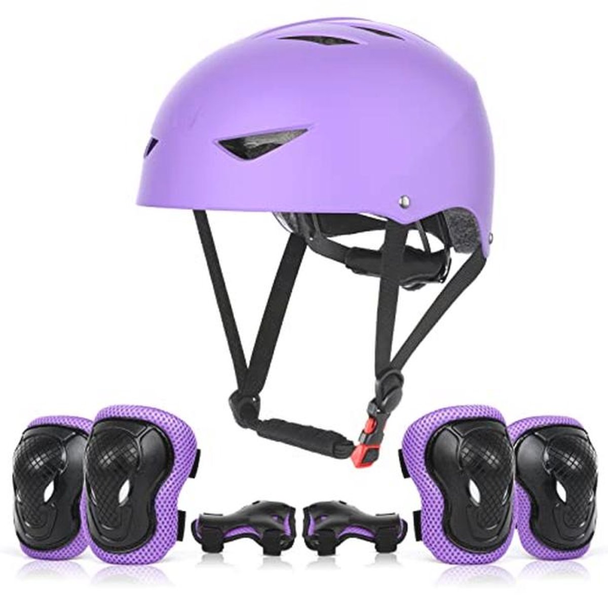 Kinderhelm en Beschermpads Set voor Skateboard en Fietsen - Veilige Bescherming voor Kinderen van 5-15 Jaar