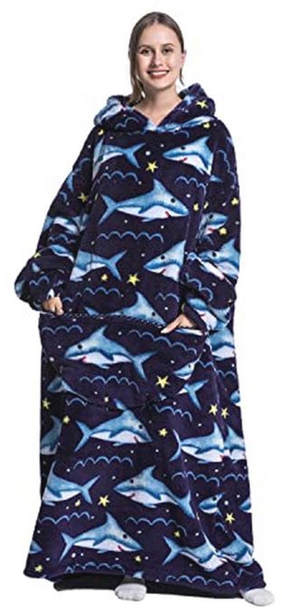 Ultra-zachte oversized hoodie-deken voor volwassenen