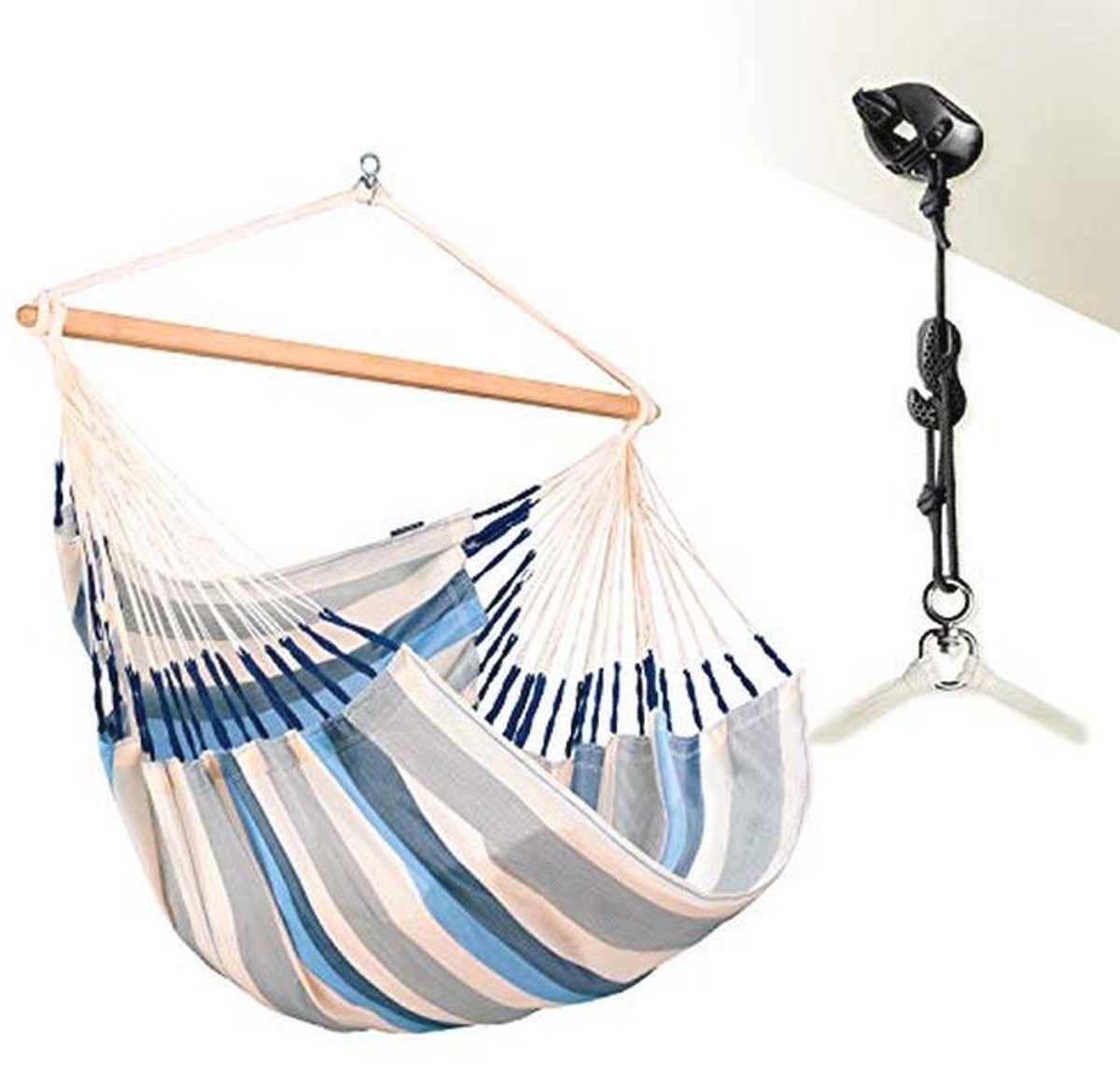 Kingsize hangstoel - Weerbestendige en multifunctionele outdoor relaxstoel met 360° draaimechanisme