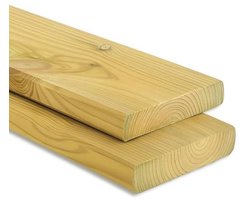 Geïmpregneerde Grenenhouten Kantplank voor Tuin en Constructie – 20 x 145 mm, 120 cm