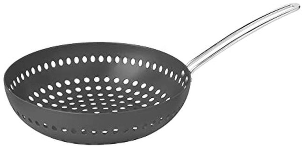 Geanodiseerde Aluminium Barbecue Wok 26 cm