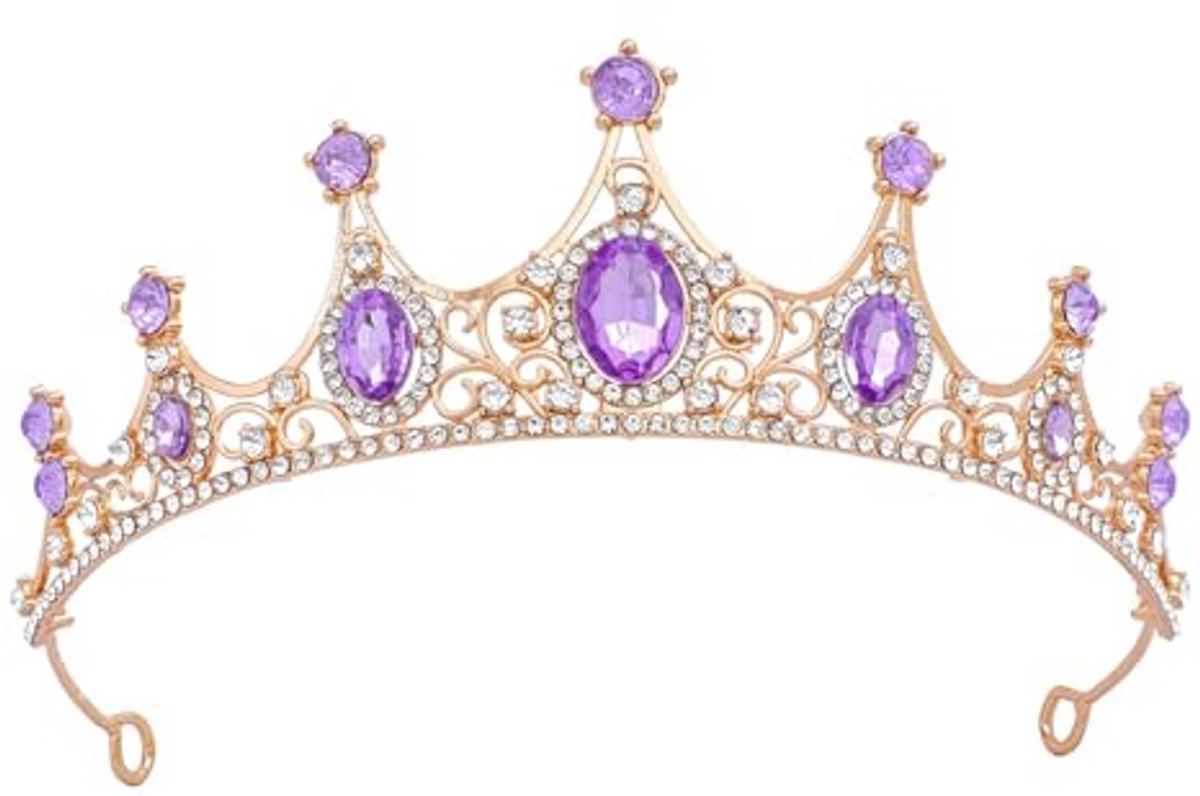 Elegante Dameskroon voor Feesten en Bruiloften - Tiara met Kristallen