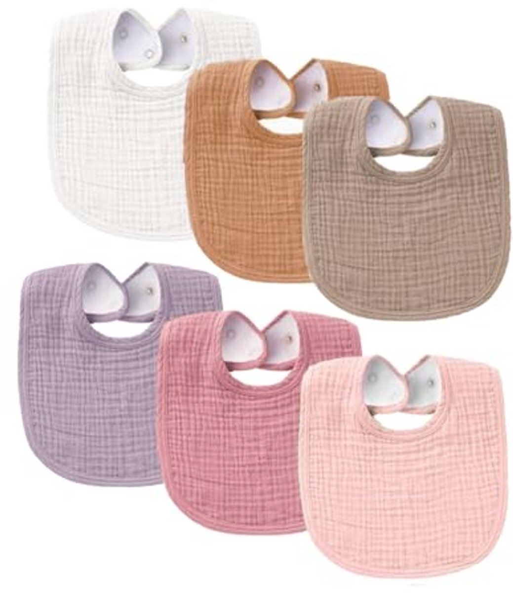 Katoenen Slabbetjes voor Baby's - Ademend en Absorberend