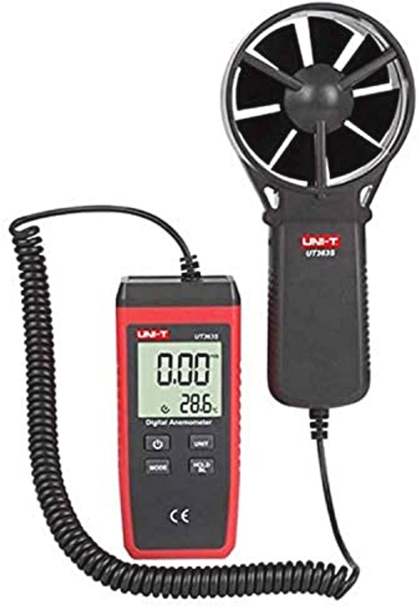 Digitale anemometer met hoge nauwkeurigheid voor luchtstroommeting