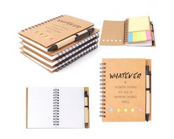 2025 Inspirational Spiral Notebook 4 Set Spiral Notebooks Portable Employee Appreciation Gift Bulk Magazines Pocket Notepad for Teacher Student Friend Colleague Volunteer