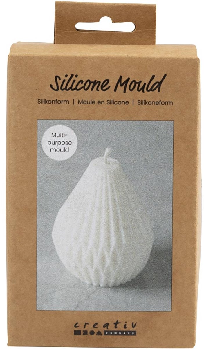 Creativ Company siliconen mal druppelvorm 8x7 cm voor gieten en knutselen.