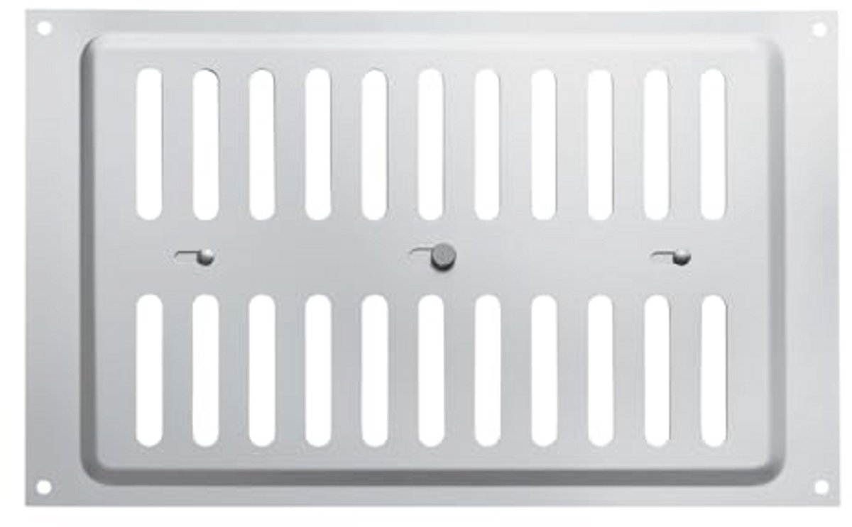 Aluminium Ventilatierooster 260 x 165 mm met Schuifvergrendeling voor Luchtafvoer