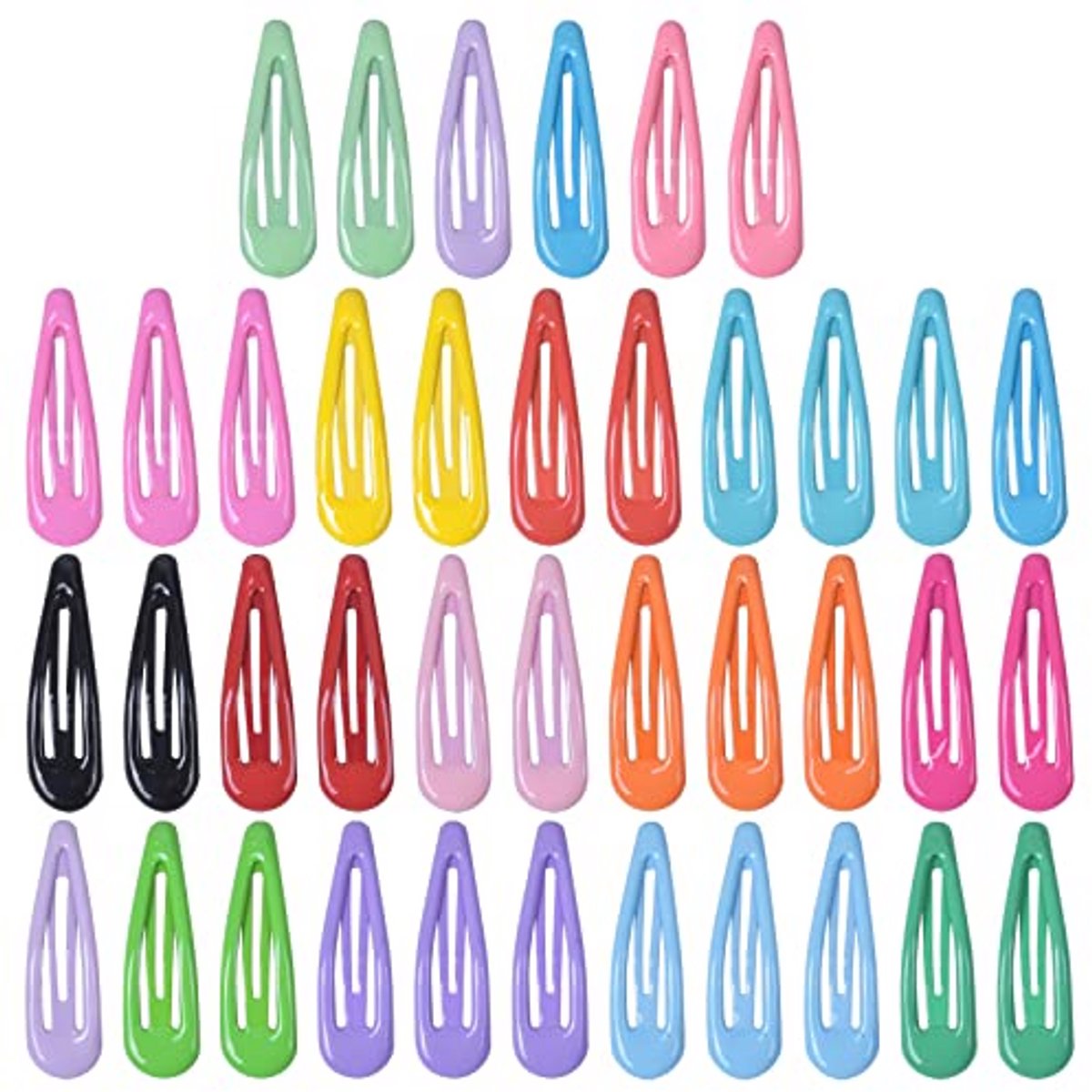 Haarspelden voor Meisjes - 50 Stuks, Antislip, Metaal, Meerkleurig, Accessoire voor Kinderen
