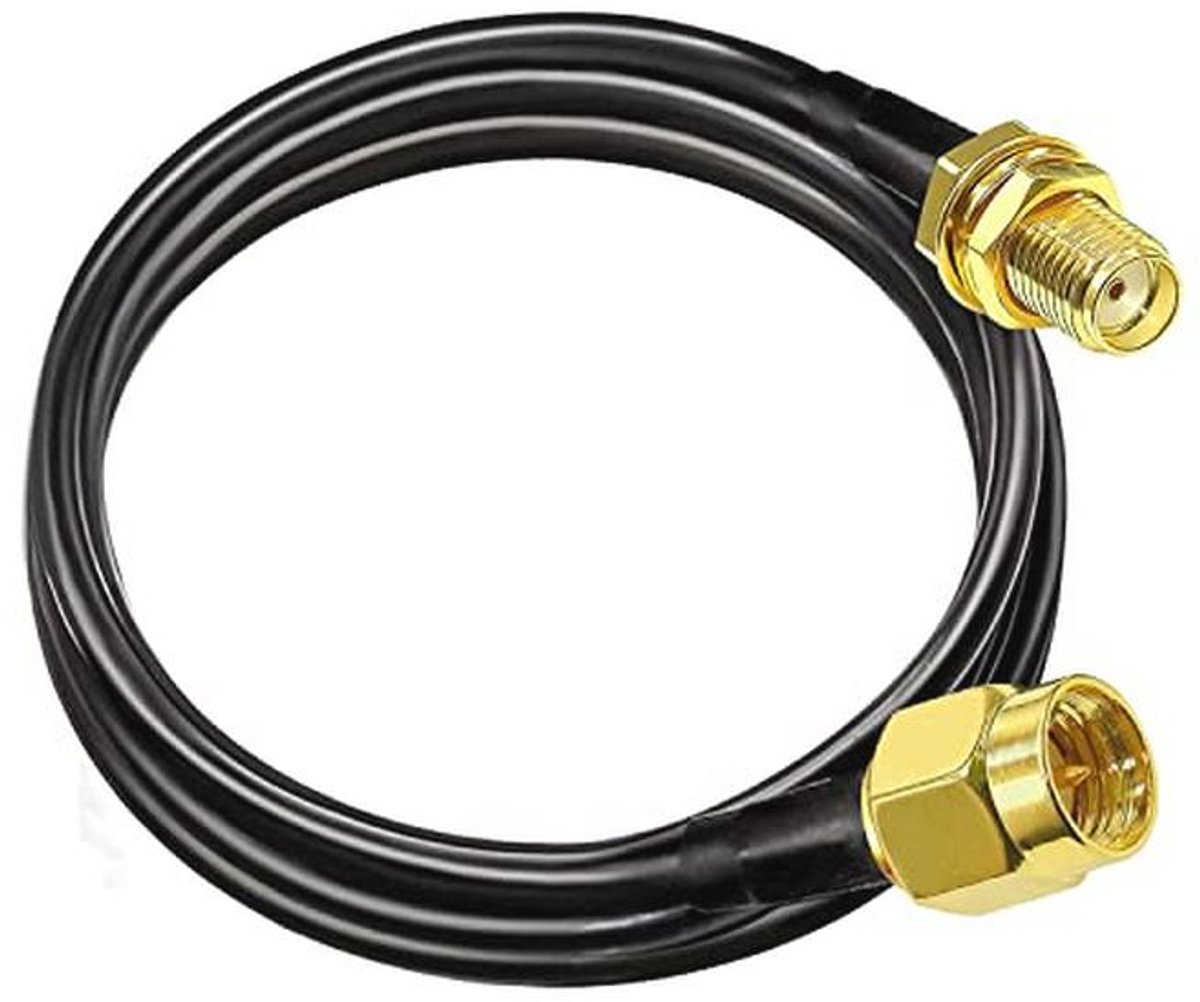 SMA Verlengkabel RG58 2m - SMA-stekker naar SMA-bus voor Wifi, 3G, 4G LTE