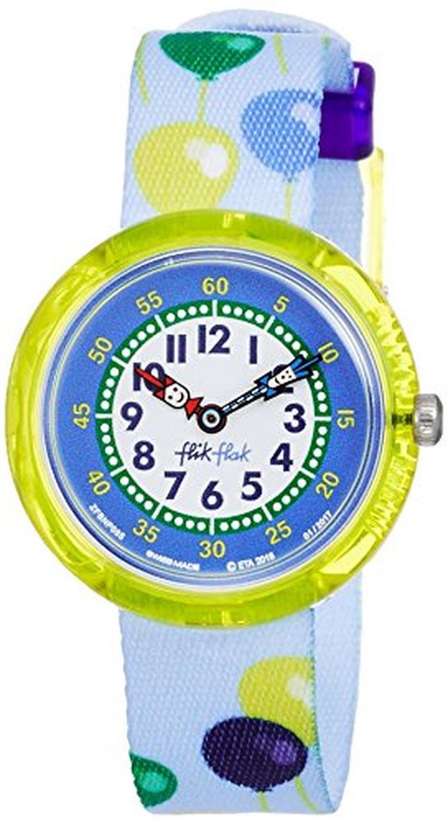 Jongens analoog kwartshorloge met stoffen armband voor kinderen