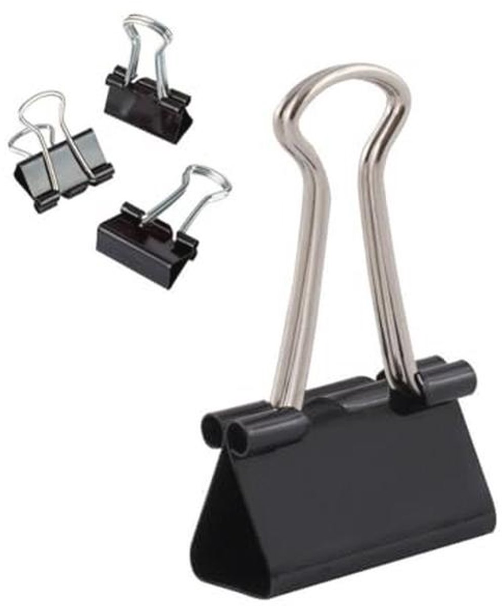Metalen Vouwhechtnieten - Multifunctionele Binder Clips voor Notities en Documenten - 12 Stuks x 12 Pack (144 Nietjes)